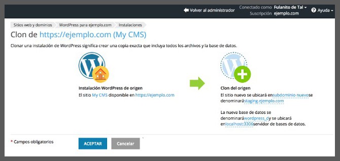 instalación de wordpress