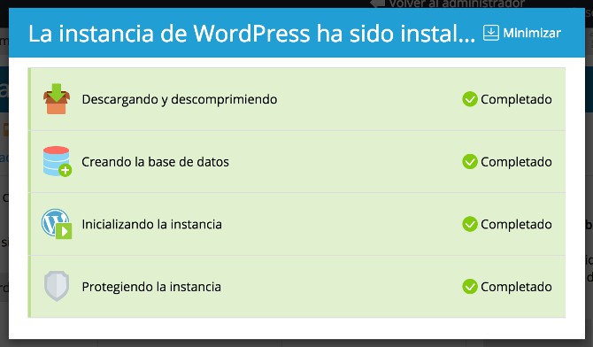 instalación de wordpress